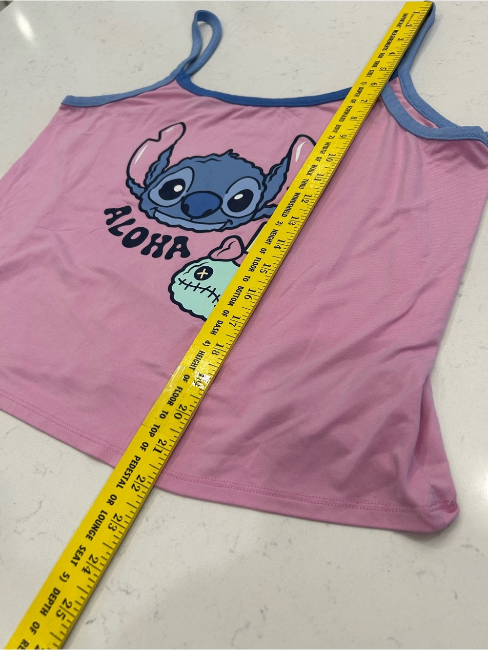 Disney Pink & Blue Stitch Aloha Tank Top - Picture 8 of 8